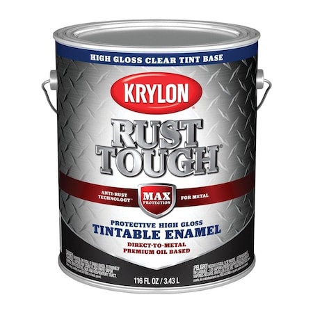 Krylon Rust Tough  Oil-Based Gloss  Rust Control Enamel, Clear Base, 1 Gal. K09750008